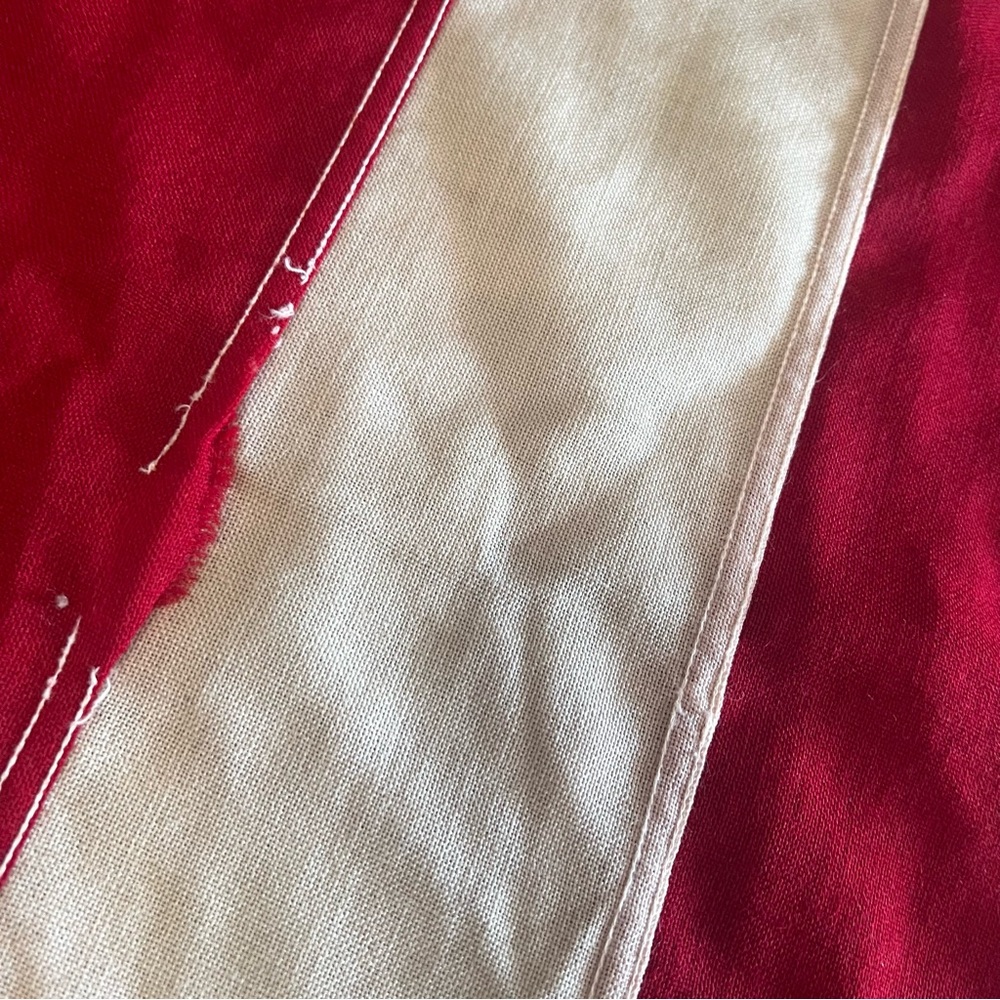 VTG XL 48 Stars American Flag Hand Stitched Stars Cotton 113.5x53.5” - Picture 16 of 16